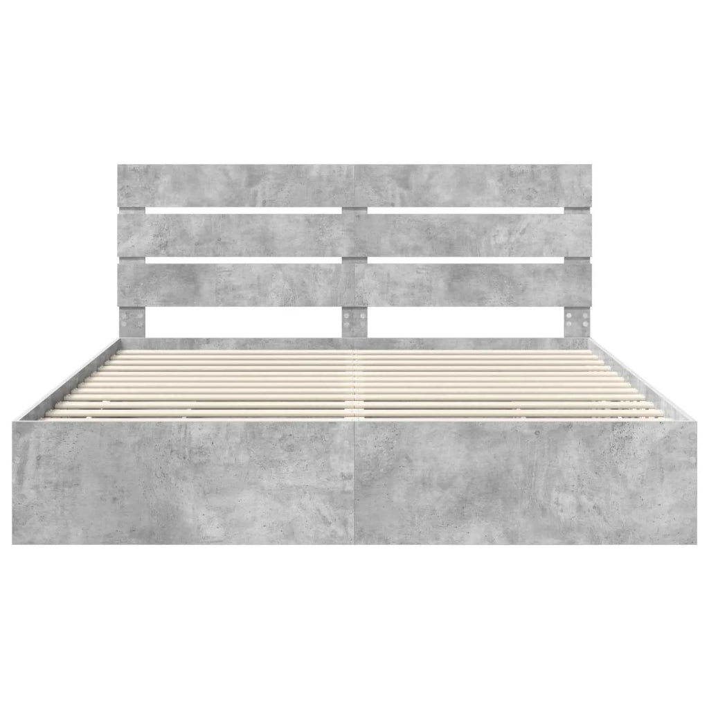 Struttura del letto con cassetto Grigio cemento 180 x 200 cm 3411815