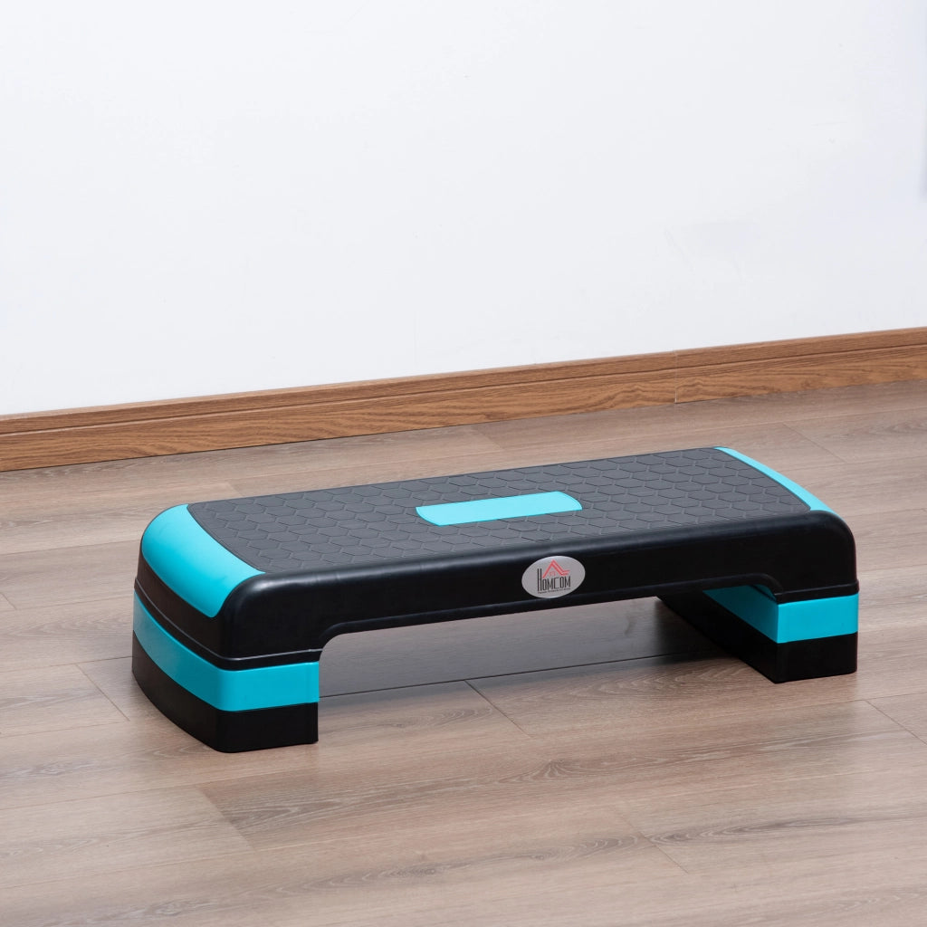 Step Plataforma Regolabile per Sport e Fitness ¨C Zephmum ¨C Blu e Nero 78x28x20 cm