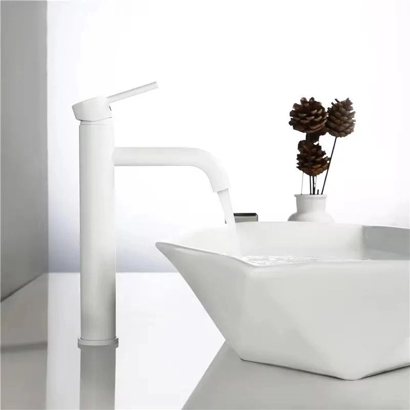 Rubinetto Da Lavabo Rea Lungo White High