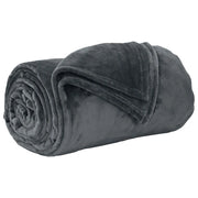 Coperta Grigio scuro 220 x 240 cm Panno