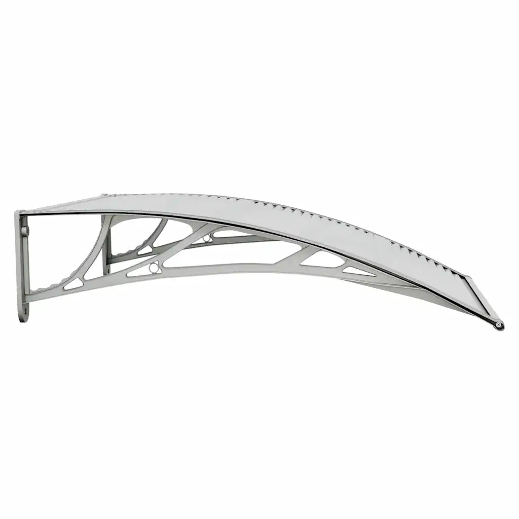 Pensilina per porta grigia e trasparente 100x75 cm in policarbonato CFW5920971