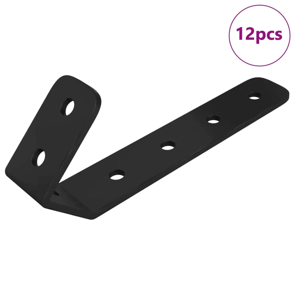 Ganci 12 pcs Nero M5 x 110 mm Ferro 865002