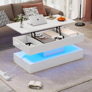 Tavolino-Xylo-100x50x42cm LED idraulico capacit?? 50kg
