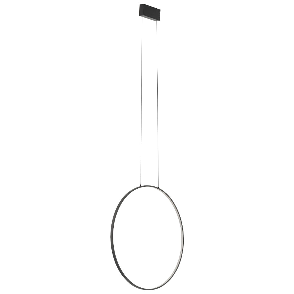 Lampada a sospensione Nowodvorski LED Circolo M nera 60cm 4000K