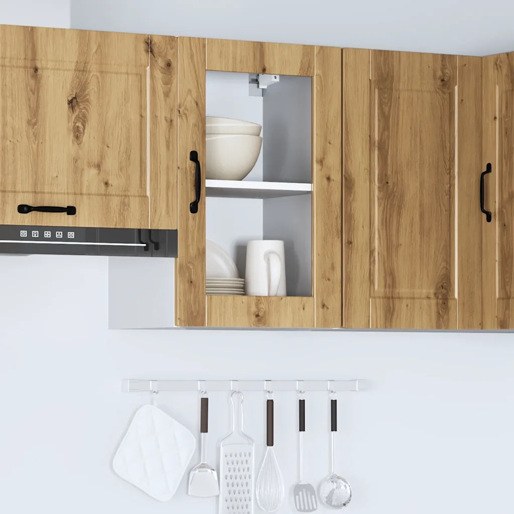 Pensile da Cucina con Porta in Vetro Porto Rovere Artigianale