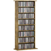 Libreria per CD e DVD ¨C Xylo ¨C 8 scomparti 6 ripiani regolabili marrone
