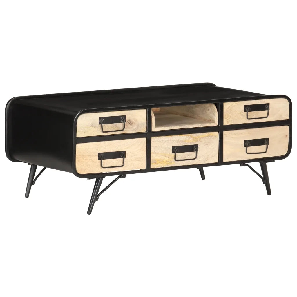 Tavolino da Salotto 100x50x40 cm in Legno Massello di Mango 287871