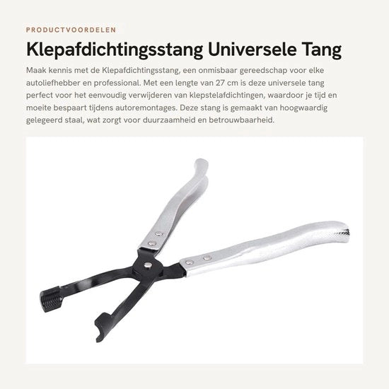 Tang per fissi di copertura 27 cm - Universale - Strumento per rimozione - Standard USA - Acciaio inossidabile - Prodotto di alta qualità