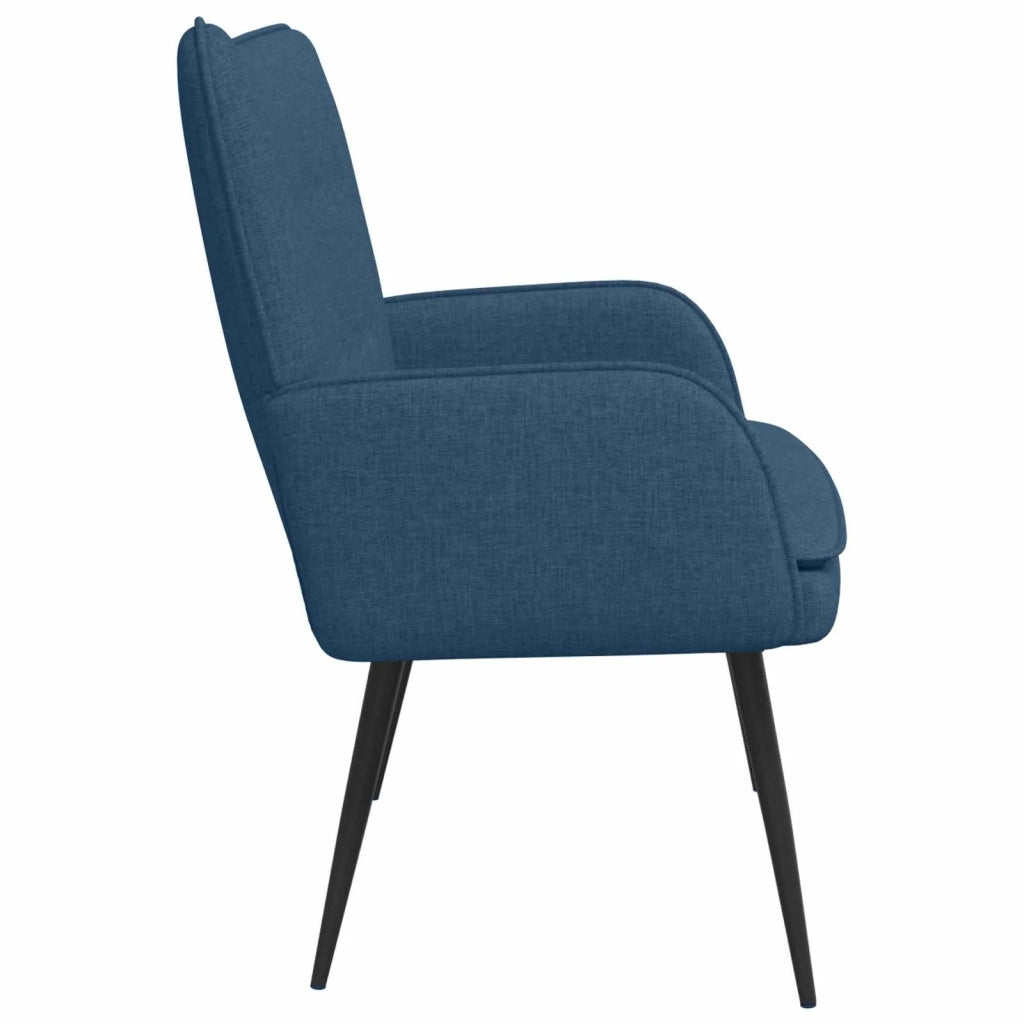 Divano a 2 Posti Blu 115 x 61 x 87 cm Tessuto