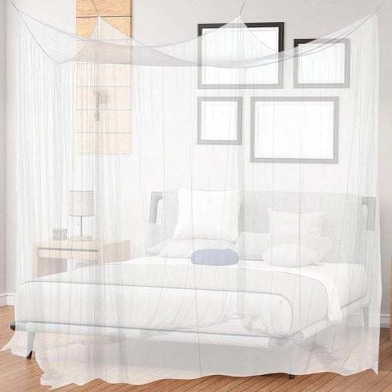 Insecticida per tenda 220 x 200 x 200 cm - Protezione completa contro insetti - Tenda quadrata pieghevole - Adatto per interni ed esterni (bianco)