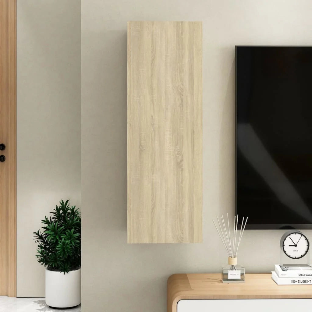 Mobile TV multimediale mensola TV credenza TV sala da pranzo soggiorno camera da letto rovere Sonoma 30,5 x 30 x 90 cm legno ingegnerizzato marrone 02_0027524