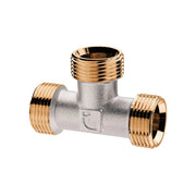 Raccordo a TEE a compressione per tubo rame MMM 1/2"