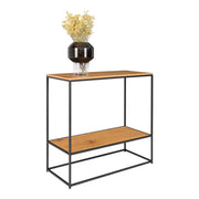 Tavolo Consolle Vita, Marrone, Metallo, 36x80x80 cm