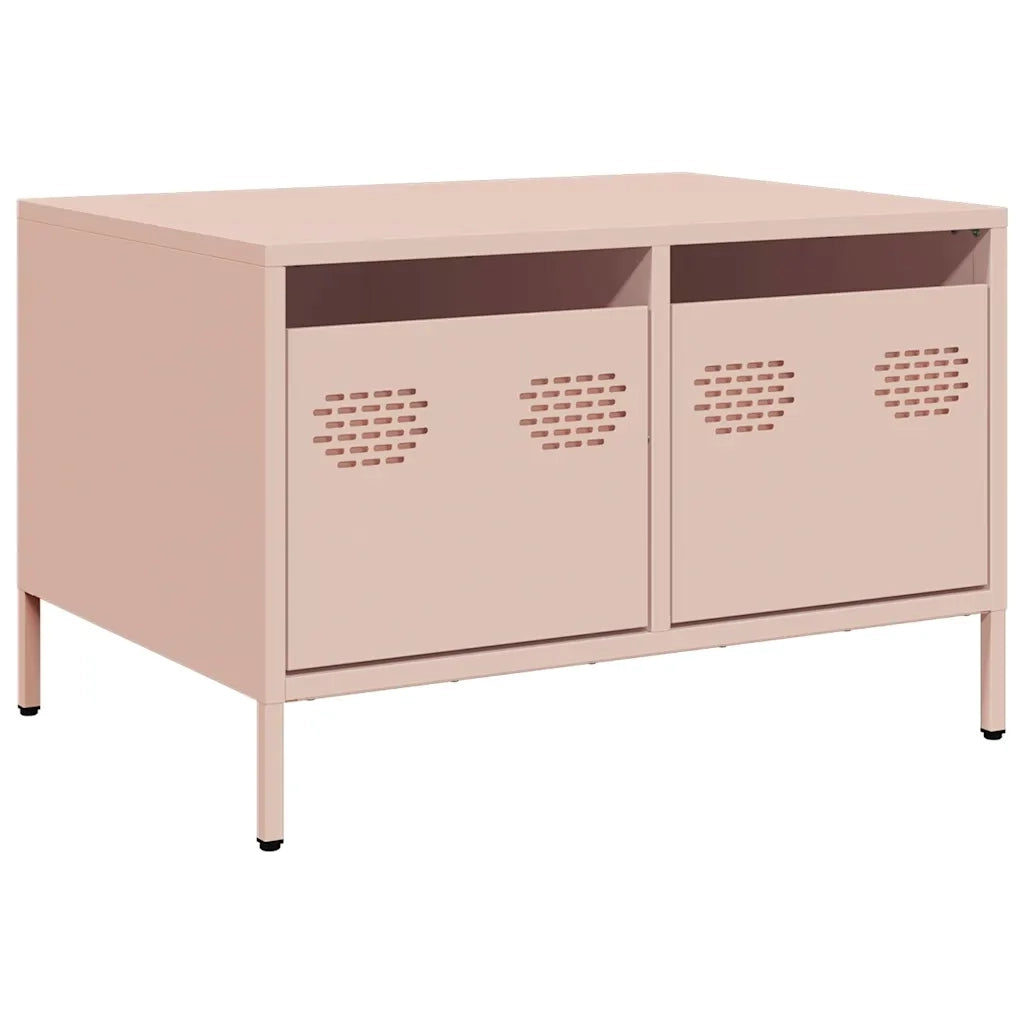 Mobile TV | Armadietto TV | Mobile Porta TV Rosa 68x50x43,5 cm in Acciaio Laminato a Freddo