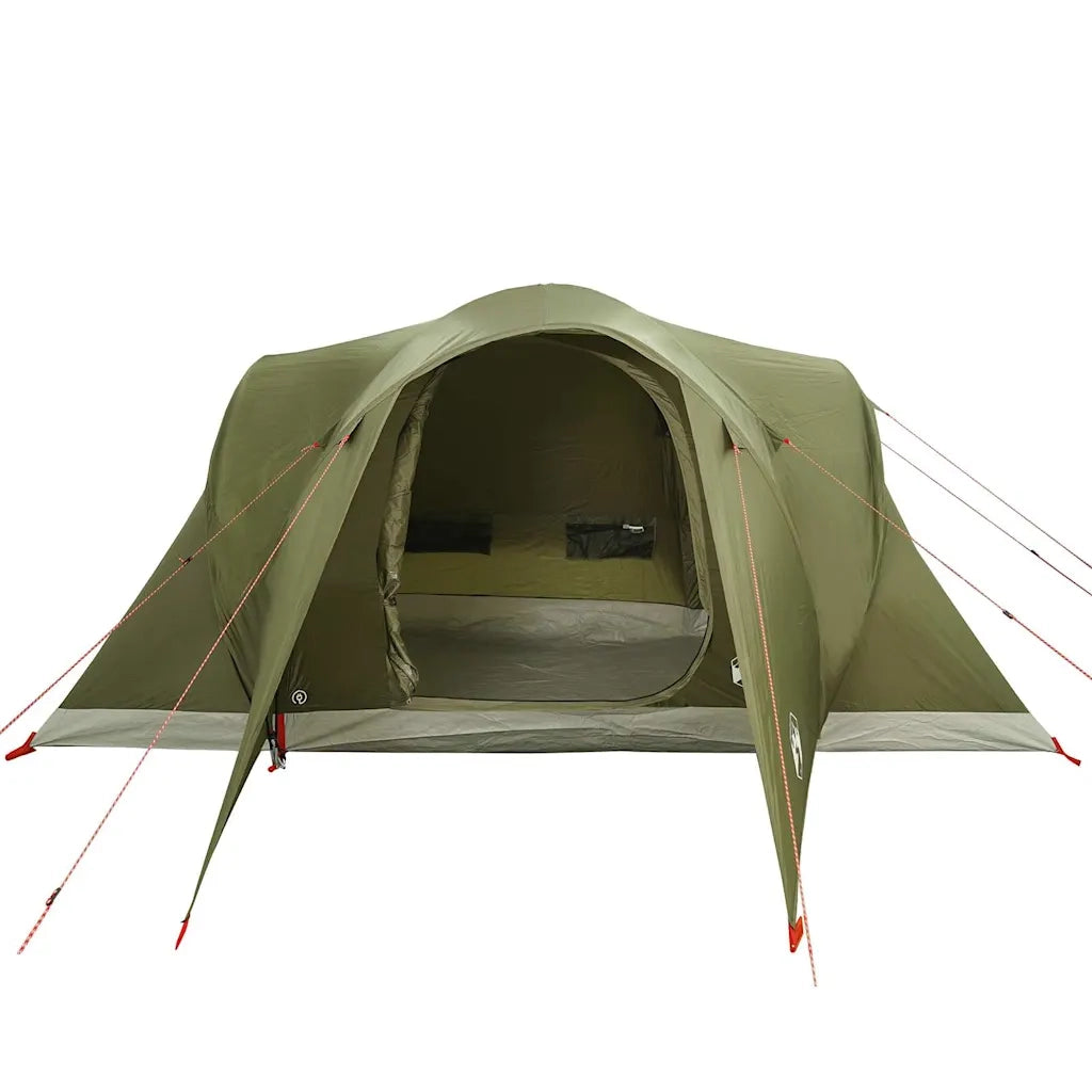 Tenda Familiare a Cupola 6 Persone Verde Oliva Impermeabile 4009464