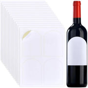 Etichette per bottiglia di vino 80 pezzi - Etichette stampabili - Etichette impermeabili - A4 formato 21,6 x 28 cm - 12 x 8,9 cm - per stampante laser