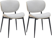 2er Set Esszimmerstuhl Enid Stoff