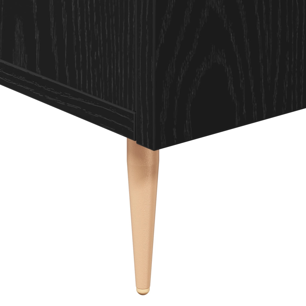 Mobile Nero Rovere 90x34x80 cm in Legno