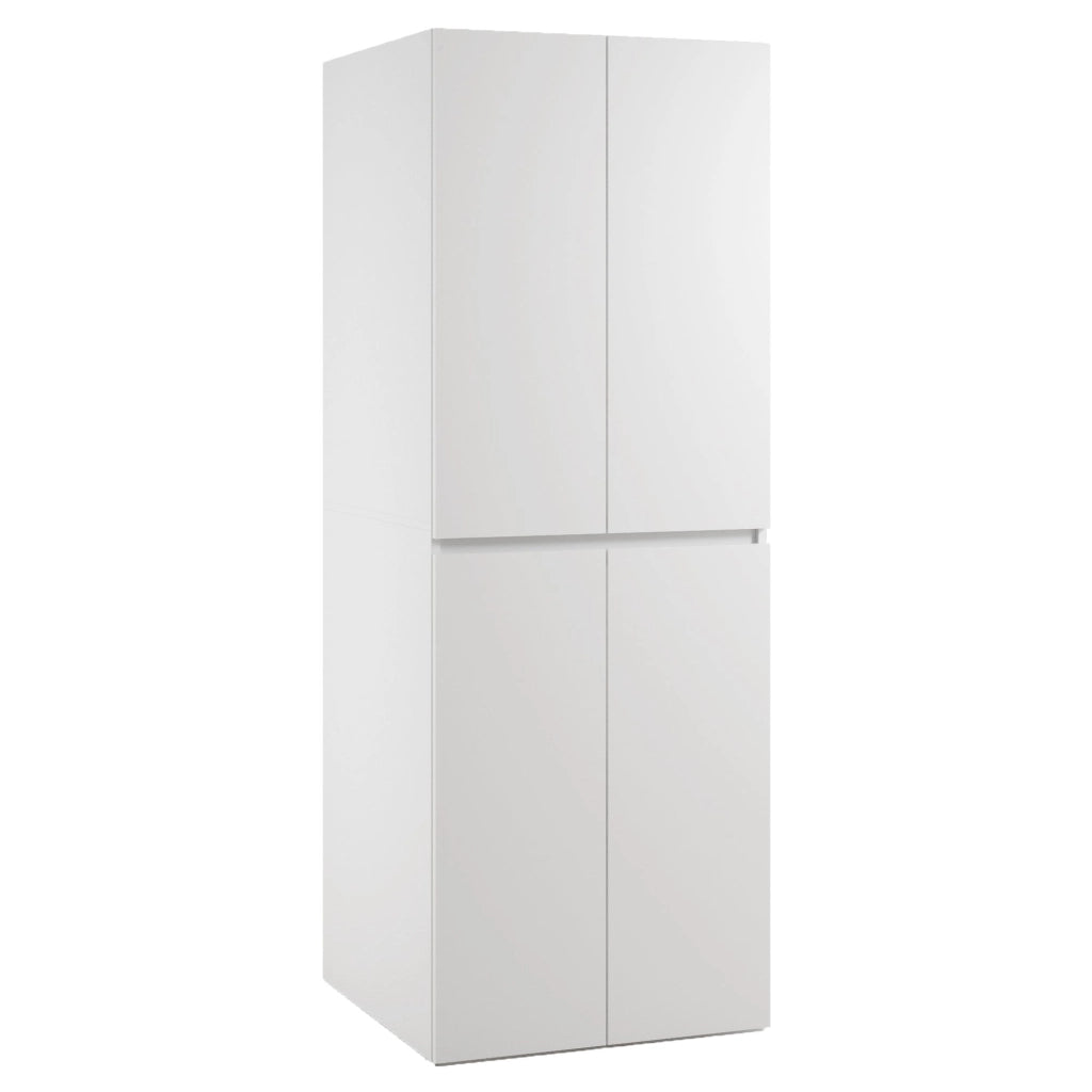 Flagler, Armadio Multiuso Grande un Ripiano Made in Italy, 70x195h cm Bianco