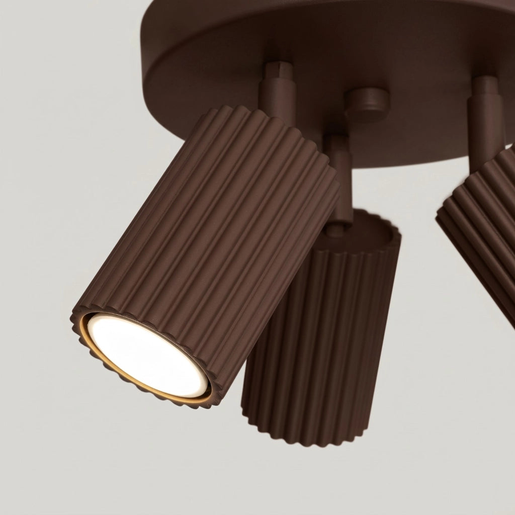 Plafoniera KARBON 3P marrone