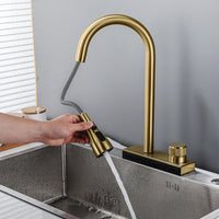 Rubinetto Da Cucina Rea Conor Brush Gold