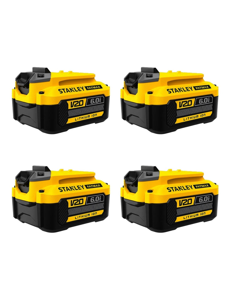 Pack da 4 baterías STANLEY SFMCB206 (18V - 6,0 Ah)