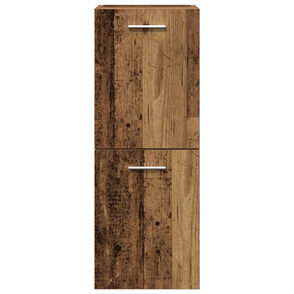 Set di mobili per il bagno con porta 3 pcs Legno vecchio 3332497