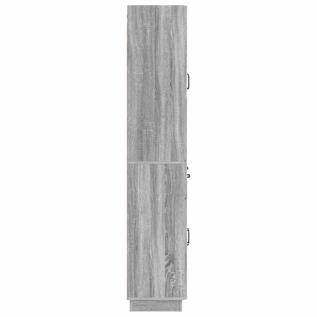 Set di armadi 2 pcs Sonoma grigio Legno ingegnerizzato