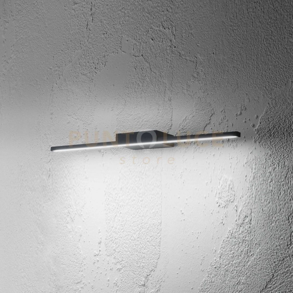 GAP491C- APPLIQUE LED IN ALLUMINIO 3000K 870LM 12W IP44 51,5CM NERO OPACO