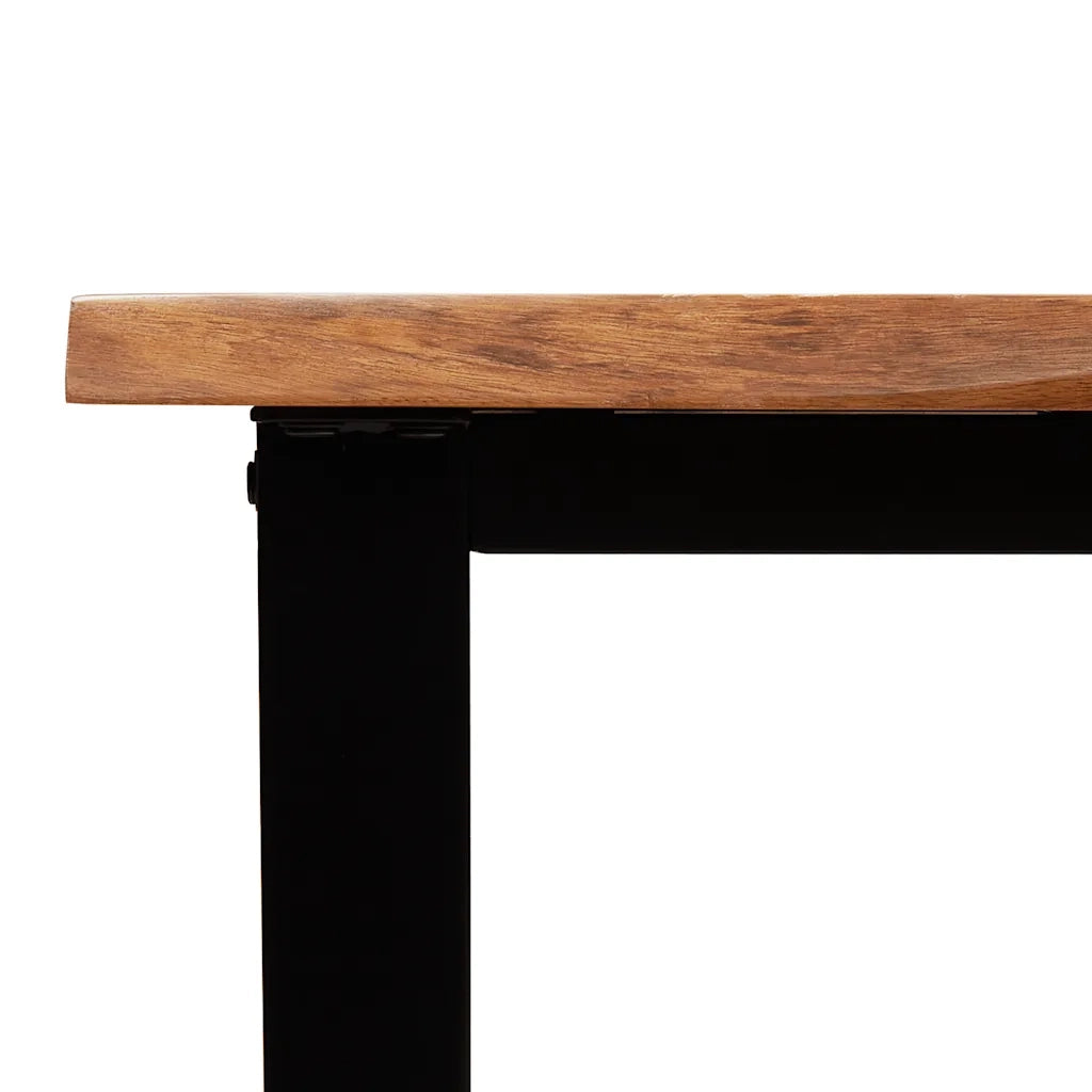 Tavolo Consolle Bordi Vivi 110x35x80 cm Legno Massello Acacia 353296