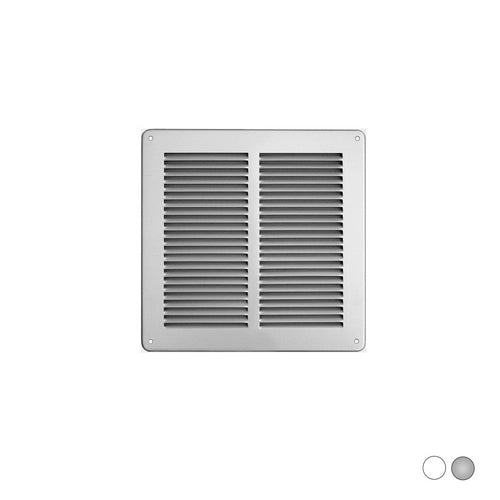 GRIGLIA IN METALLO DA SOVRAPPORRE CON RETE L. 240 X H. 240 MM- Alluminio Argento- FIRST- pezzi 1