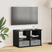 Supporto TV con cassetto Rovere Nero 79 x 40 x 48 cm