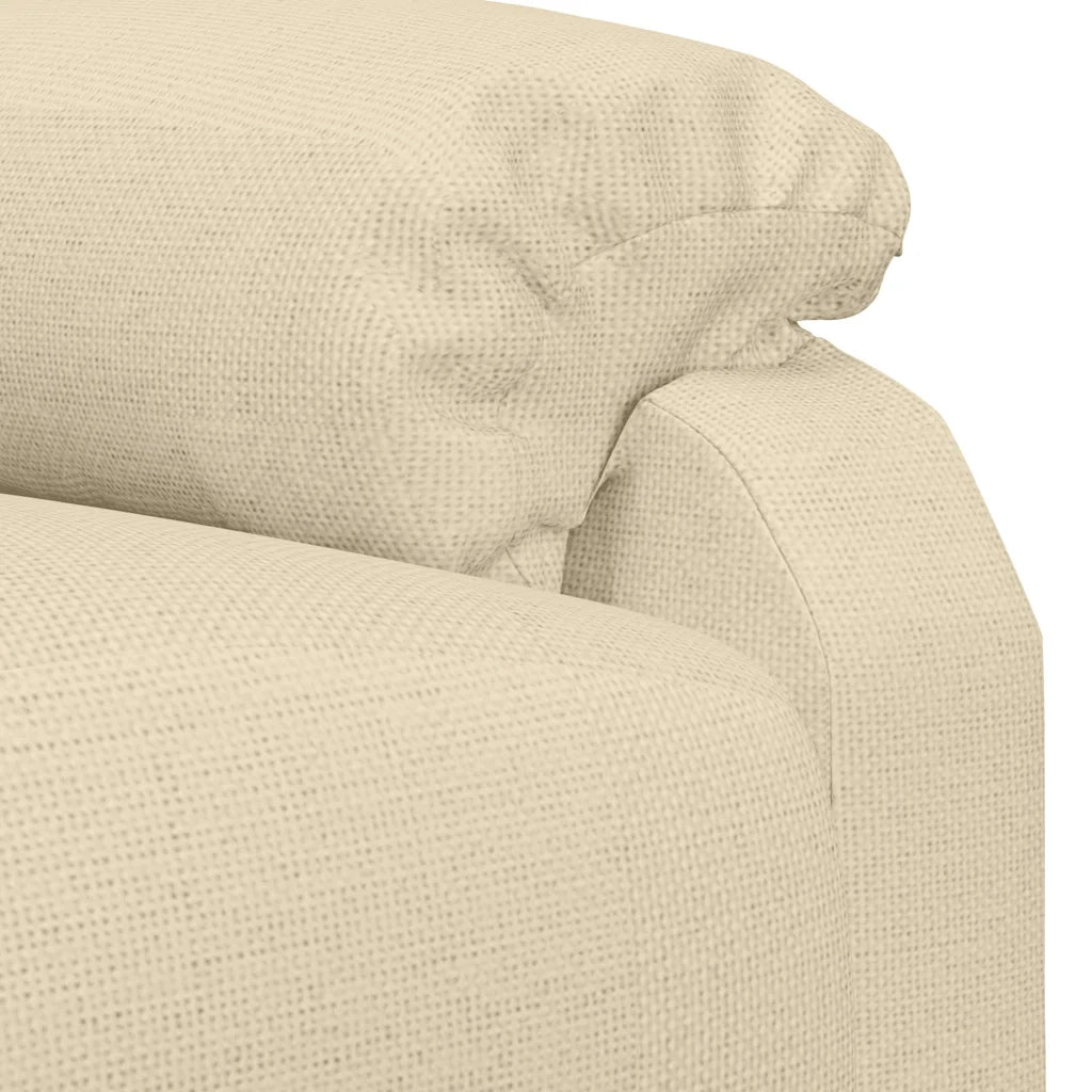 Divano Sedia-Poltrona Reclinabile in Tessuto Crema 870425