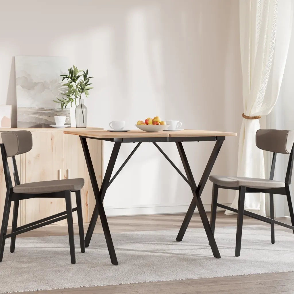 Telaio Gambe a X per Tavolo da Pranzo 40x40x73 cm in Acciaio