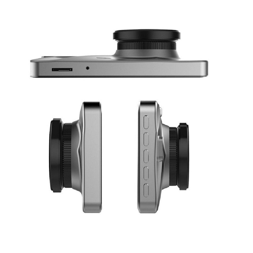 Trade Shop - Mini Dvr Telecamera Videoregistratore Per Auto 2 Telecamere Super Hd Display 4" -