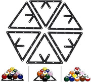 Set di 6 velli Magic Ball Rack Pro Triangolare per rack 8, 9 e 10 palline con marcature per pool per rack 8, 9 e 10 palline combopakket