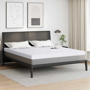 Topper per materasso-Materassino Bianco 200 x 200 cm Tessuto Jacquard 986297