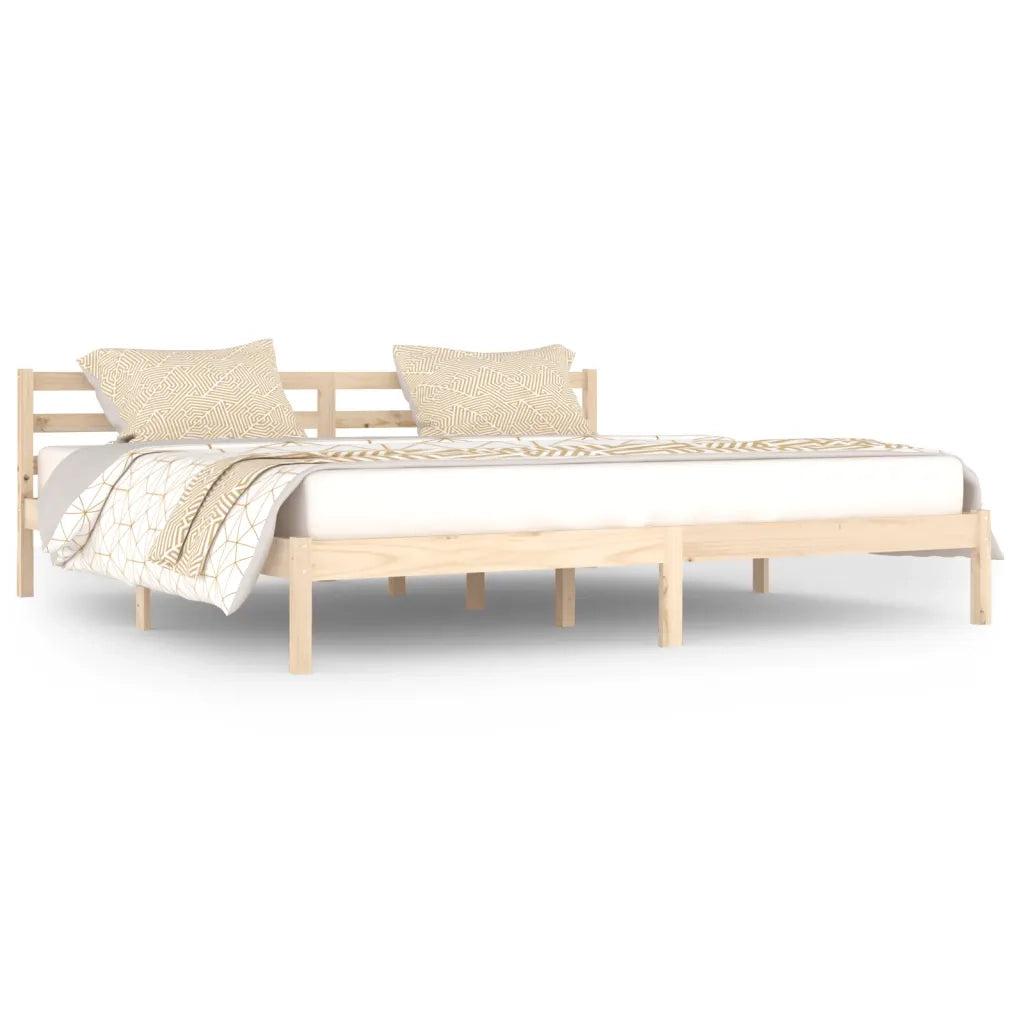 Giroletto-Struttura Letto in Legno Massello di Pino 200x200 cm 972668