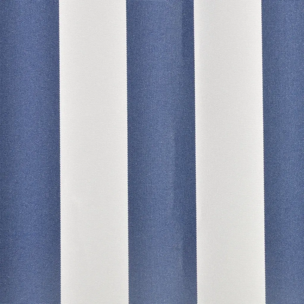 Tenda Parasole in Tela Blu e Bianco 6x3m (Telaio non Incluso) 141012