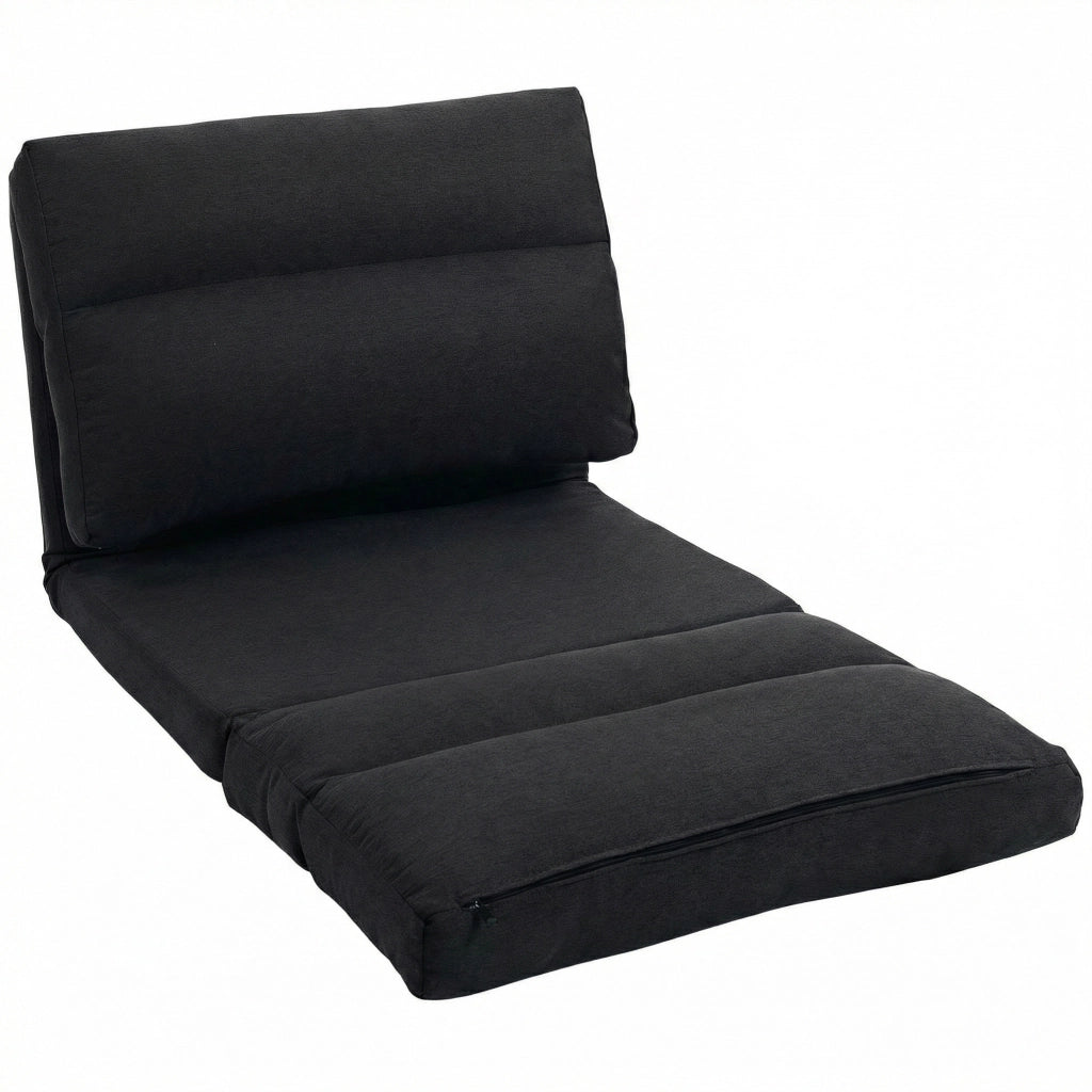 Letto poltrona reclinabile convertibile ¨C zephmum ¨C tessuto nero 70x72x56 cm