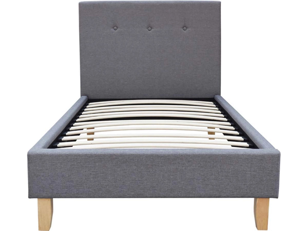 Letto "Elise" - 90 x 190 cm -Grigio chiaro