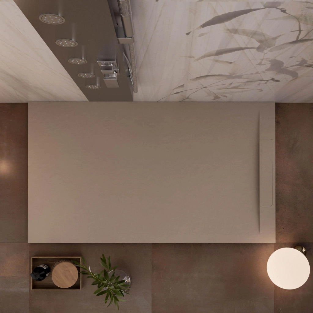Piatto Doccia in Pietra 70x130 cm Bonussi Ardesia Calcutta Moka