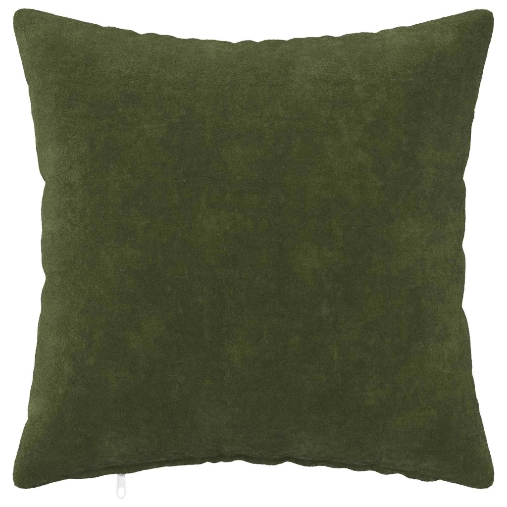 Federa 12 pcs HEERLEN Verde 40 x 40 cm Fleece in microfibra 908538