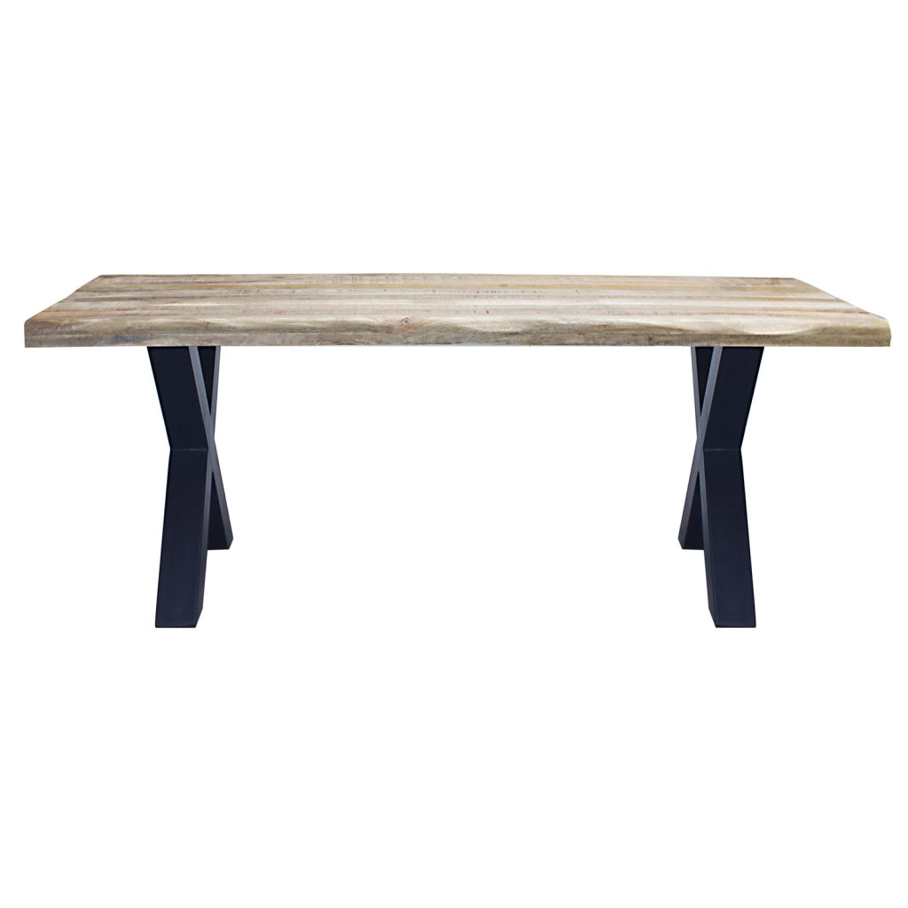 Tavolo da pranzo in legno di acacia 200x100 cm - EVANDER