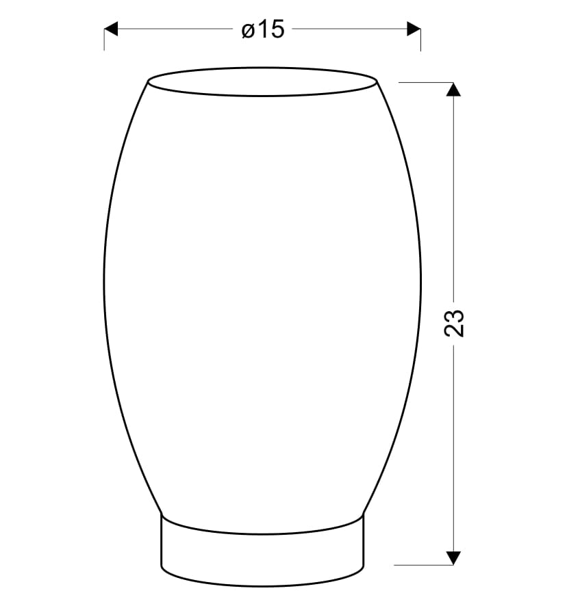Lampada da tavolo Candellux Venus oro/nero E27 60W 23cm