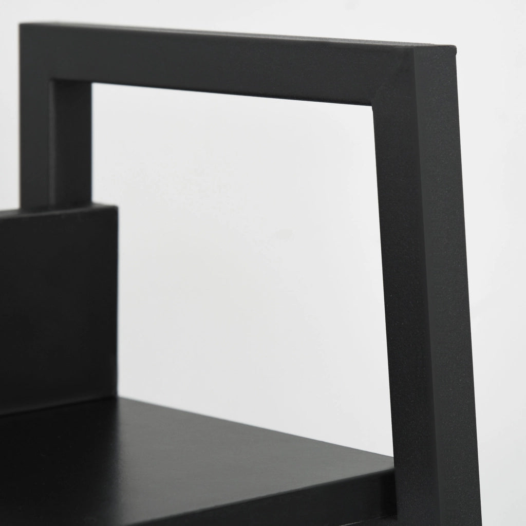 Libreria a 5 Ripiani Stile Industriale Inclinata ¨C Zephmum ¨C Nero 70x35x150 cm
