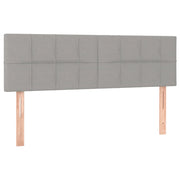 Testiera | Testata Grigio Chiaro 144x5x78/88 cm in Tessuto