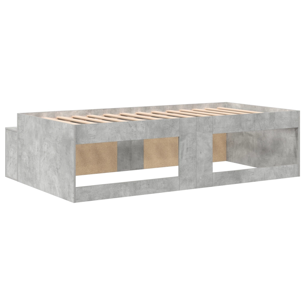 Struttura Letto Grigio Cemento 80x200 cm