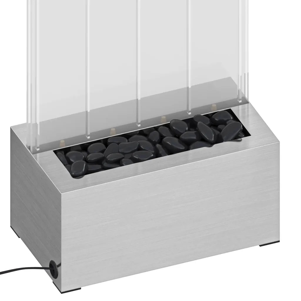 Colonna di Bolle con LED RGB Acciaio Inox e Acrilico 110 cm 151400
