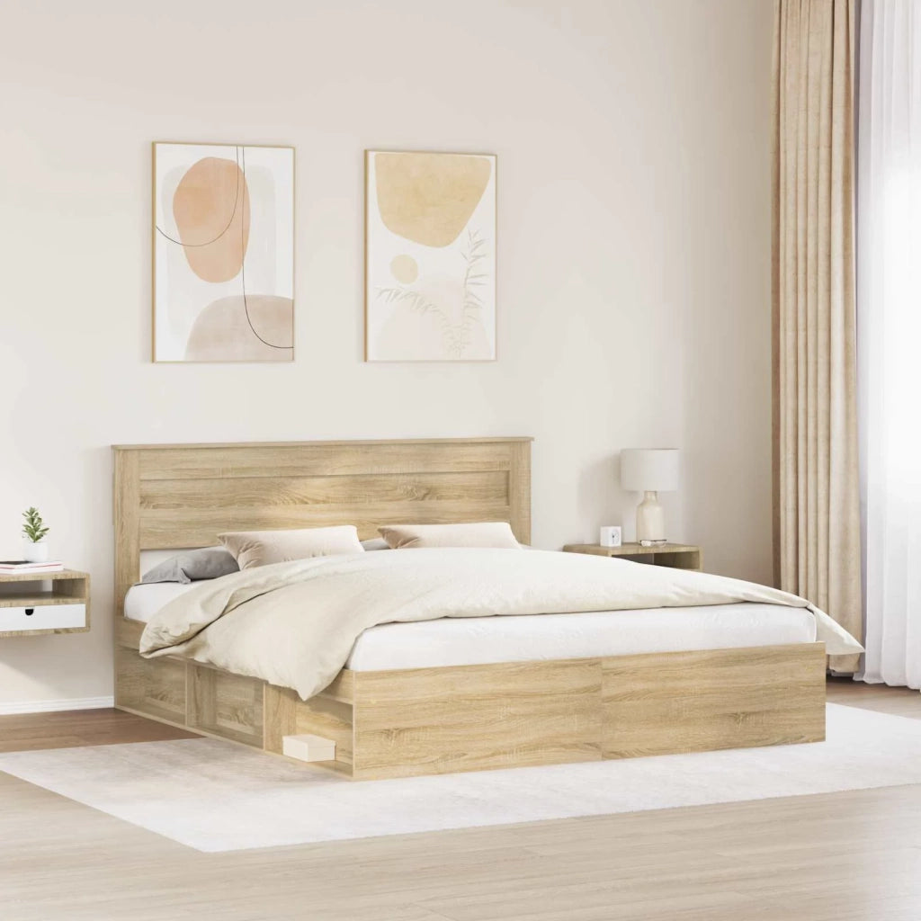 Struttura del letto Sonoma 180 x 200 cm Pino massello 3409729